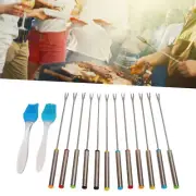 12pcs 24cm Fondue Forks Stainless Steel Handheld Fondue Sticks With Handle US