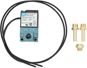 3 Port Boost Control Solenoid Valve, DC24V 5.4W Electronic Boost Control with Brass Fittings 35A ACA DDAA 1BA Electronic Turbo Boost Control Solenoid Valve for Boost Controller