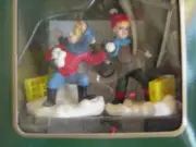 COCA COLA TOWN SQUARE VILLAGE ACCESSORY BOYS ARE BOYS THE SNOW BALL FIGHT NIB
