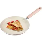 Nonstick 8.7 in Crepe Pan Dosa Tawa Tortilla Pan Induction Compatible Light Pink