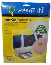 Invent It! Iron On Transfer Kit for Ink Jet Printers 10 Sheets NIP New Sealed