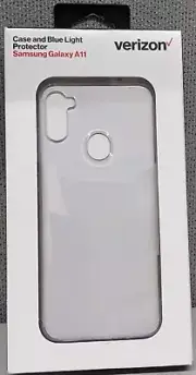 Verizon Case & Blue Light Screen Protector for Samsung Galaxy A11- Clear