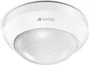 Steinel Motion Detector is 360-3 White, 2000 W Capacity, 360° PIR Sensor, 12 m Range, LED Suitable, Ceiling Mounting