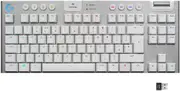 Logitech G915TKL Tenkeyless Wireless RGB LightSpeed Mechanical Gaming Keyboard - White English Layout Tactile [920-009660]