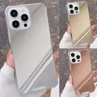 Mirror Case For iPhone 16 15 14 Pro Max 13 12 Glossy Shockproof View Hard Cover