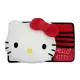 車資樂㊣汽車用品【PKTD017W-03】Hello Kitty 經典絨毛系列 立體大頭造型 遮陽板套夾 收納置物袋