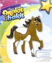 DIY Makit & Bakit Palomino Horse Stained Glass Suncatcher Kit Kids