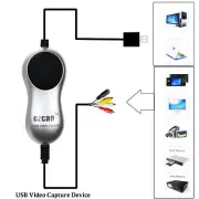 EzCAP USB Video Audio Capture Card TV VHS DVD Recorder Windows 10/8/7 HD Video