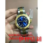 伊柠二手/ROLEX 勞力士遊艇名仕型系列168623間金藍 藍盤腕錶 男士精品機械手錶 高檔間金手錶 休閒手錶特價