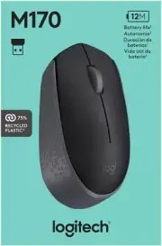 Logitech M170 Wireless Mouse for PC, Mac, Laptop, 2.4 GHz with USB Mini Receiver