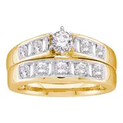 1 CTW-Diamond 1/4CTW-CRD BRIDAL SET CERTIFIED