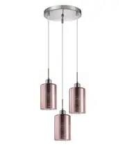 Esper Streak Rose Gold Suspension Cluster Light