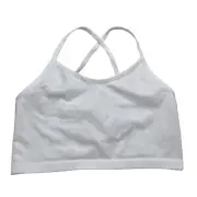 OFFLINE by aerie ribbed seamless strappy cross back cutout longline bra recharge