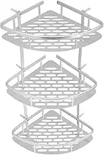 BGBLKLGPPN Bathroom Racks Silver Bathroom Accessories Shower Corner Racks Shampoo Storage Rack Bathroom Basket Rack Storage Racks and Shelves