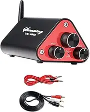BaotyJie Stereo Audio Amplifier Power Amplifier Powerful Volume Adjustment 2 Channel Digital Amp for Home Speakers Basements Garage