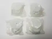 Pole Socket Holder 1-3/8" Shower or Closet, Durable Plastic *PACK OF 4 SETS OF 2