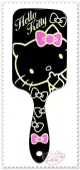 小花花日本精品 Hello Kitty 長方形手握梳子 梳子 健康按摩梳 氣囊梳子 黑色側姿 56873108