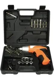 Tuoye 45pc Cordless Screwdriver 4.8V 180RPM 3-5nm Torque LED Power Indicator