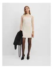 [Country Road] Mesh Lace Top in Bone