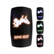 Orange On/Off Rocker Switch LED Dome Light–Universal UTV, ATV, Boat, Jeep, Truck
