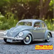 Bburago1:18 VW Beetle Alloy Diecast Metal Car Model Hobby Toys Gifts Gray/Beige