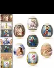 ✝️ 7 Easter Egg Wrap Sleeve+Bonus Heat Shrink Wrap Christian-Jesus,Greek Saint