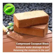 Cocopeat Block Compressed Organic Brick Premium Coir Coco Peat Garden Soil