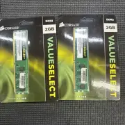 Corsair PC2-6400 2 GB DIMM 800 MHz DDR2 SDRAM Memory (VS2GB800D2)