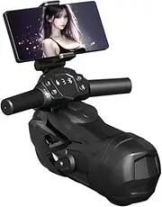 Male Masturbator Sex Toys-Electric Men Sex Toys with 10 Thrusting & Suction & Vibration, Automatic Sucking Male Masturbation Cup with Speed Control By Handle, Penis Pump Pocket Pussy Male Stroker Vibrator with Phone Holder for Adult Men