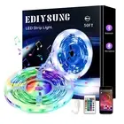 Led Strip Lights 50ftRGB LED with Remote ControlSmart Phone APP ControlMusic ...