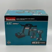New Makita 18V 1/2" Drill Driver and Impact Driver Combo Kit CT225SYX