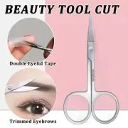 Eyebrow Trimming Scissors Eyelash Nose Hair Cutter Manicure Tweezers Beauty Tool