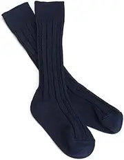 [Jefferies Socks] Big Girls' Classic Cable Knee Sock (Pack of