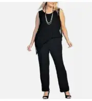 Taking Shape Black Vault Jumpsuit Size 20 NWT RRP $139.95