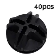 40x Plastic Wire Cube Connectors Black Storage Shelves Box Clip Accessories