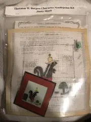 RARE! Vtg thornton burgess character needlepoint kit JIMMY SKUNK New In Package