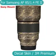 For Samyang AF 85mm F1.4 FE II Decal Skin Vinyl Wrap Film Camera Lens Sticker