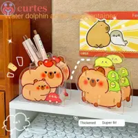 在飛比找蝦皮購物優惠-CURTES1亞克力鉛筆盒,文具DIYCapybara鉛筆盒