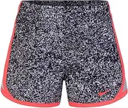 [Nike] Girls' Dry Tempo Running Shorts (Wolf Grey(3MC856-174)/Pink, 4)