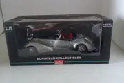 RARE Sun Star 1939 Horch 855 Roadster Die Cast- Silver/Blue New