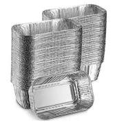 Aluminum Mini Disposable Loaf Pans | Deep Half Size 6 x 3.5” 1Lb 100 Pack