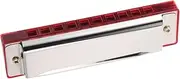 Vaguelly Diatonic Harmonica with Black Case Portable Pocket Mouth Organ 10 Hole 20 Tone for Students Beginners and Adults