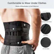 Posture Orthosis Lumbar Lower Back Support Waist Belt Therapy Brace Pain Relief
