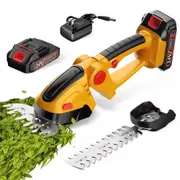Cordless Electric Trimmer Shrub Grass Lawn Mower Trimming Tool Garden 2in1