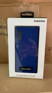 LOT of 5 Original Samsung for Galaxy Note 10 leather protective Cover Blue.