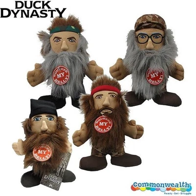 Commonwealth Duck Dynasty 8 Inch Plush with Sound Set of 4 Dolls New In Stock