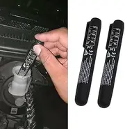 2PCS Brake Fluid Liquid Tester Pen, Auto Brake Diagnostic Testing Tool with 5 LED Indicators, Hydraulic Fluid Liquid Oil Moisture Analyzer for DOT3 DOT4 DOT 5.1 Brake Fluid (2PCS)