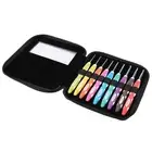(1)9PCS Crochet Hooks Set Knitting Smooth Needle Tools Ergonomic Plastic Ha