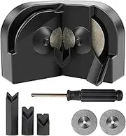 KEWAYO Drill Bit Sharpener, Drill Bit Sharpener with 2 Grinding Wheel, Portable Drill Grinder Grinding Tool for Diameter 2-16mm High-Speed Steel,Carbide Drill Bits (black)