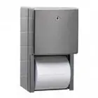 New Bobrick Contura B4288 Dual Toilet Roll Holder Surface Mounted - Silver 155 X